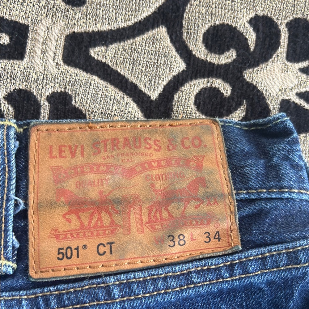 Levi's 501 CT Denim Jeans with Leather Patch